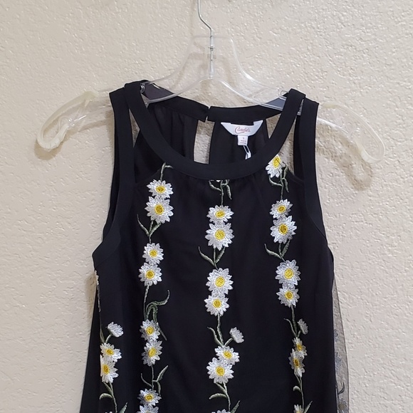 Candies Sheer Black Top - Picture 1 of 2